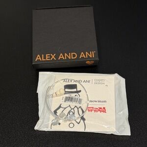 Alex and Ani Silver Charity Design Bracelet